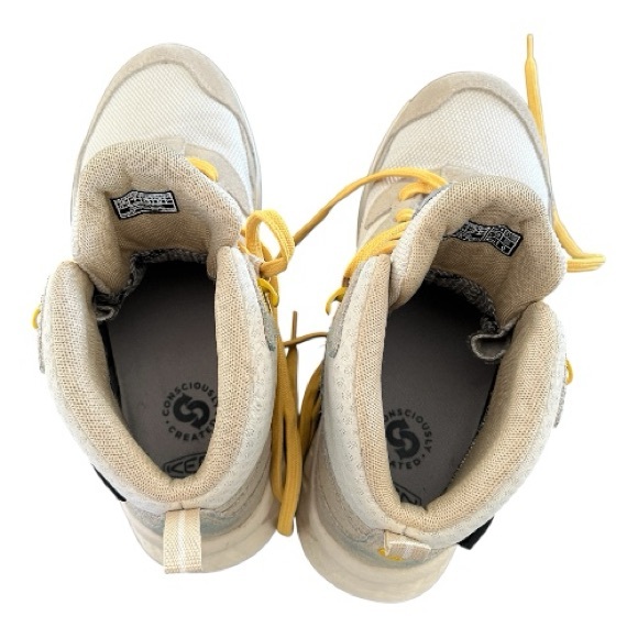 KEEN Hightrail Waterproof Mid All Terrain White Hiking Sneaker Boot Womens 7 - Picture 11 of 12